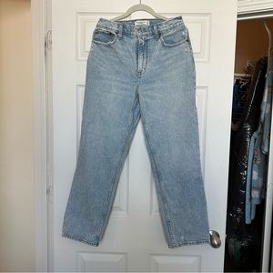 Abercrombie & Fitch A&F Curve Love The 90s Straight Ultra High Rise